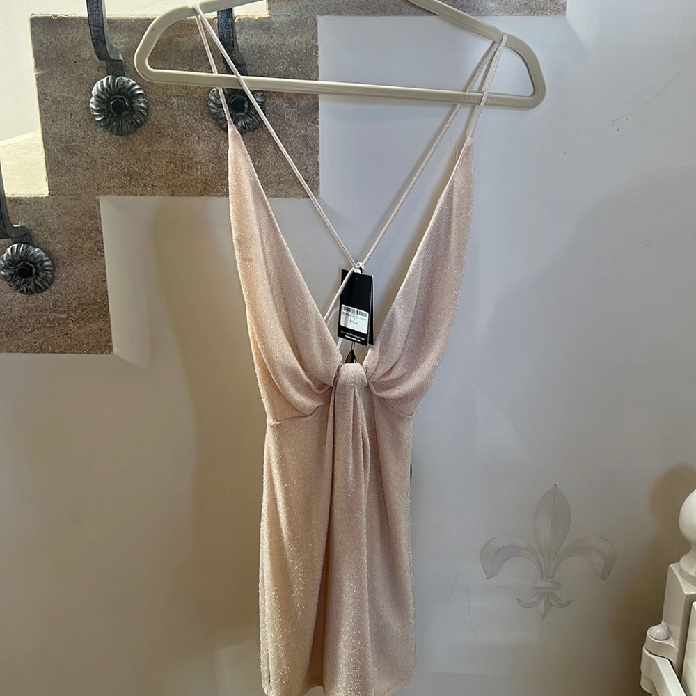 Brand new reformation dress peach color